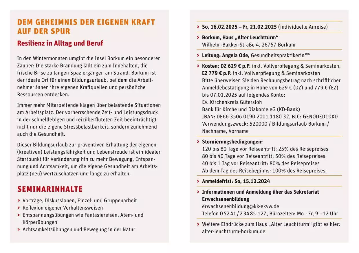 Dem Geheimnis der eignen Kraft auf der Spur Resilienz im Alltag und Beruf